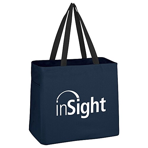 Side Pocket Polyester Tote Main Image