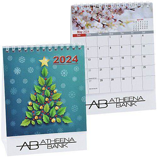 Mini Double View Desk Calendar Main Image