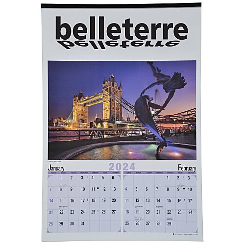 World Scenic 2 Month View Calendar Main Image