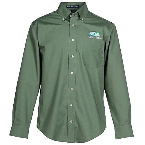Crown Collection Solid Broadcloth Shirt - Men's Main Image