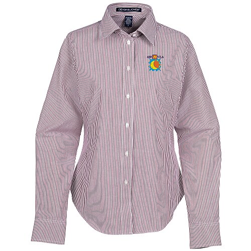 Crown Collection Banker Stripe Shirt - Ladies' Main Image