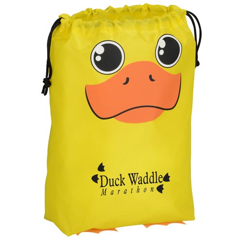 Paws and Claws Drawstring Gift Bag - Duck Main Image