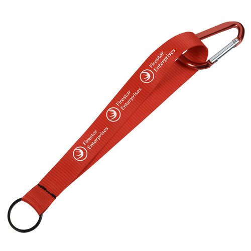 Wrist Lanyard Keychain with Carabiner Main Image
