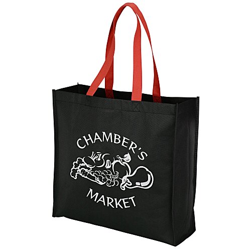 Colour Handle Tote - 12 inches x 9 1/2 inches Main Image