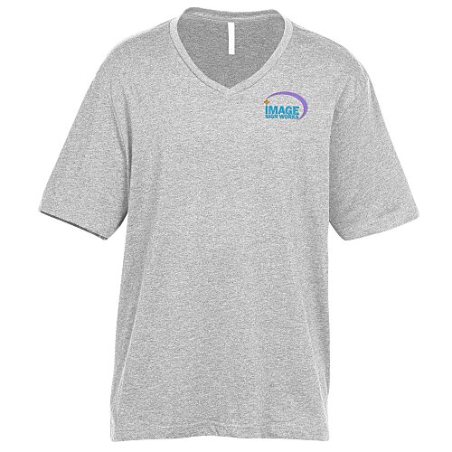Euro Spun Cotton V-Neck T-Shirt - Men's - Embroidered Main Image