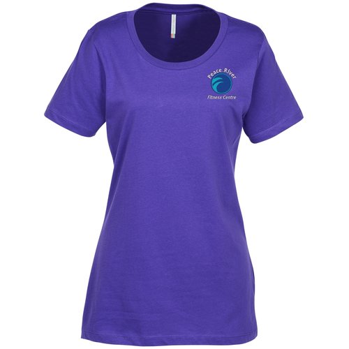 Euro Spun Cotton T-Shirt - Ladies' - Embroidered Main Image