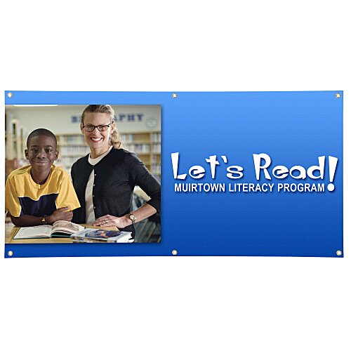 Value Outdoor Banner - 2 feet x 4 feet - 24 hr Main Image