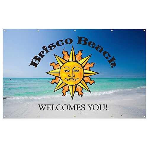 Value Outdoor Banner - 5 feet x 8 feet - 24 hr Main Image
