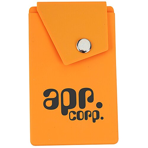 Attendant Silicone Phone Wallet with Snap Pocket Main Image