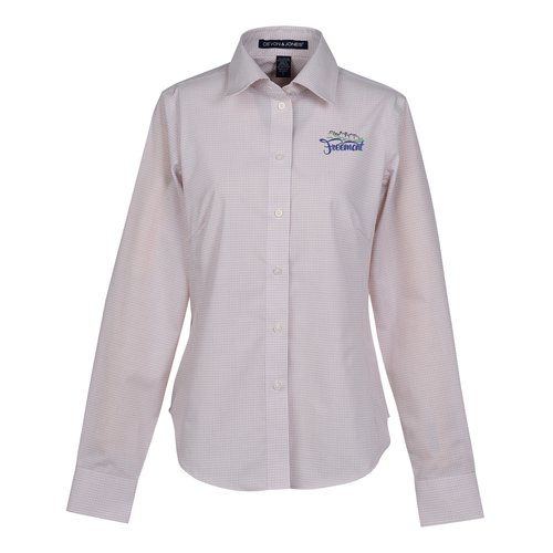 Crown Collection Micro Tattersall Shirt - Ladies' Main Image