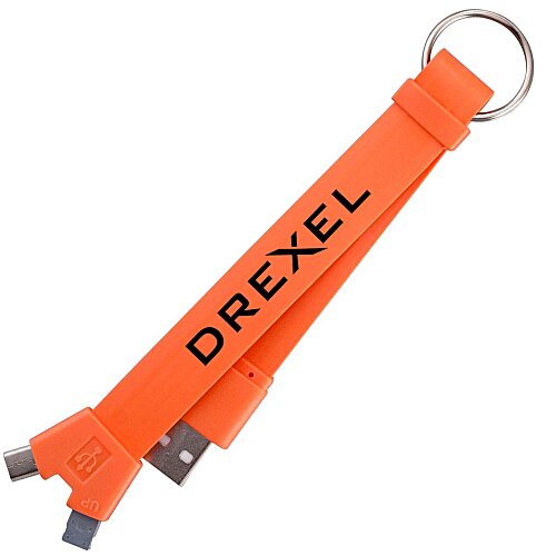 Noodle Charging Cable Keychain Main Image