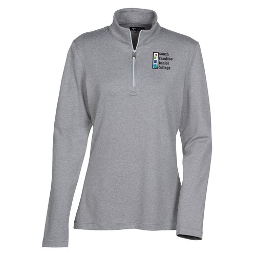 Greg Norman Heathered 1/2-Zip Pullover - Ladies' Main Image