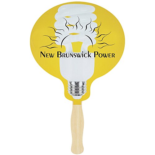 Hand Fan - Lightbulb - Full Colour Main Image