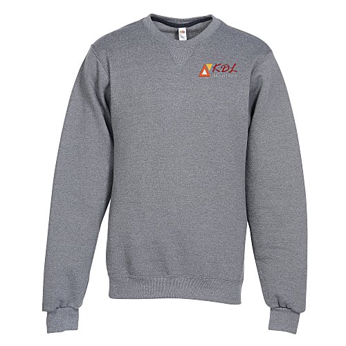 Fruit of the Loom Sofspun Crew Sweatshirt - Embroidered Main Image