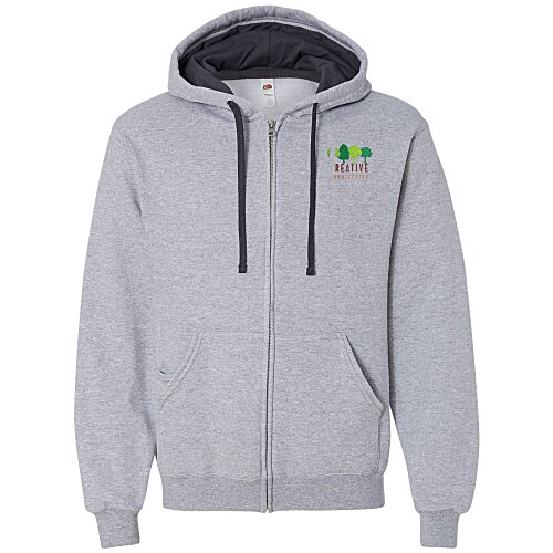 Fruit of the Loom Sofspun Full-Zip Sweatshirt - Embroidered Main Image