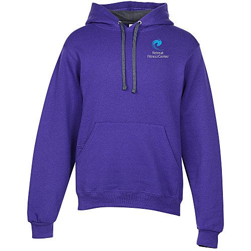 Fruit of the Loom Sofspun Hooded Sweatshirt - Embroidered Main Image