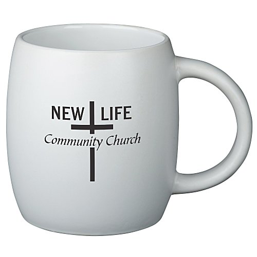 Barrel Mug - 18 oz. - White Main Image