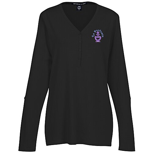 Perfect Fit Y-Placket Convertible Sleeve Top Main Image