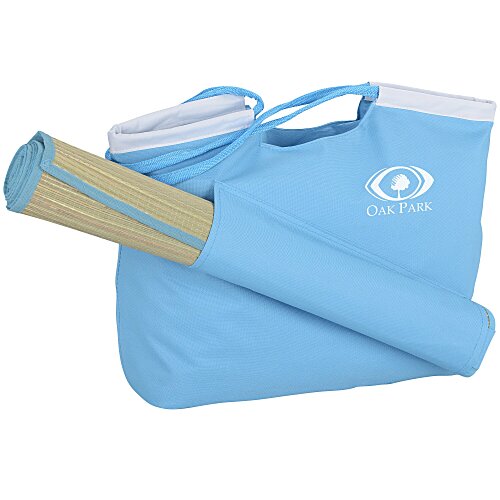Beach Tote with Natural Fibre Mat - Closeout Main Image