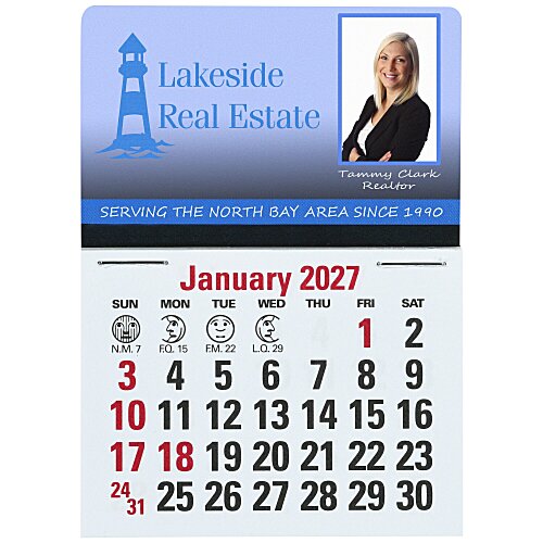 Full Colour Stick Up Calendar - Rectangle Main Image