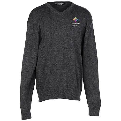 Fine Gauge V-Neck Sweater - Men's Main Image