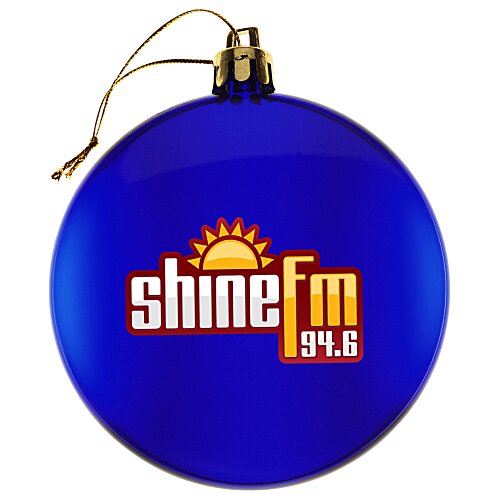 Flat Shatterproof Ornament - Translucent - Full Colour Main Image