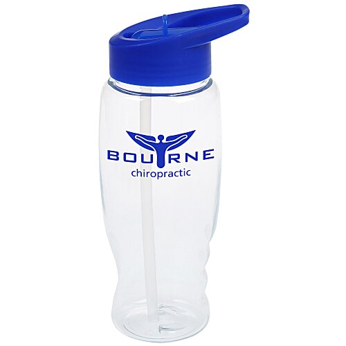 Clear Impact Comfort Grip Bottle with Flip Straw Lid - 27 oz Main Image