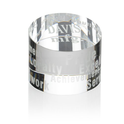 Motivational Crystal Paperweight Main Image