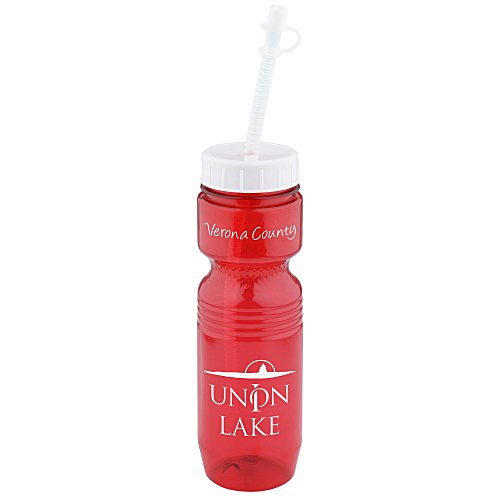 Jogger Sport Bottle - 25 oz. - Translucent - Straw Tip Lid Main Image