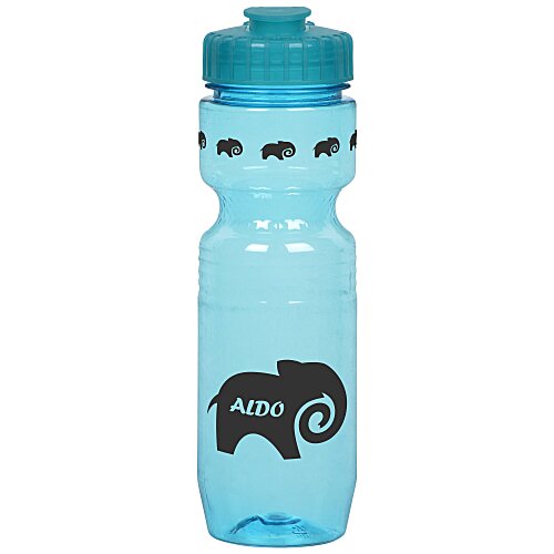 Jogger Sport Bottle - 25 ounces - Translucent - Flip Top Lid Main Image