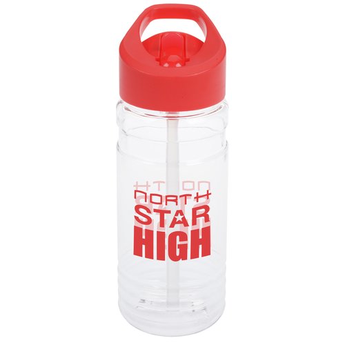 Clear Impact Line Up Bottle with Flip Straw Lid - 20 oz Main Image