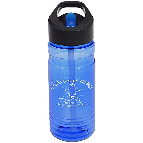 Line Up Bottle with Two-Tone Flip Straw Lid - 20 oz Main Image