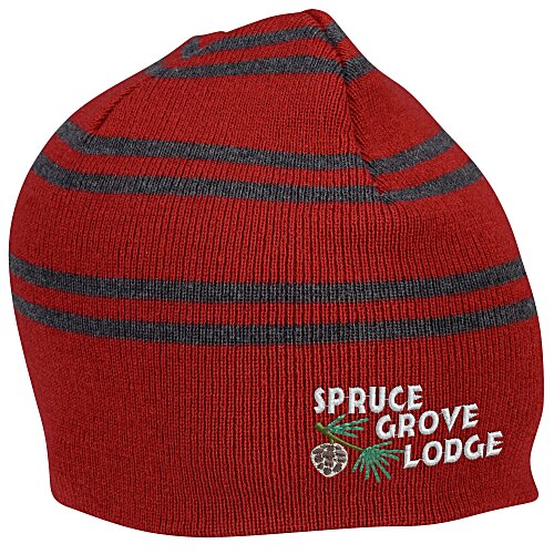 Multi-Stripe Knit Beanie Main Image