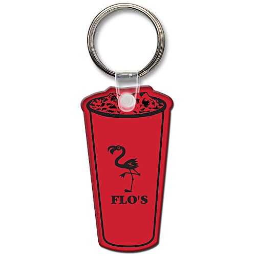 Beverage Cup Soft Keychain - Translucent Main Image