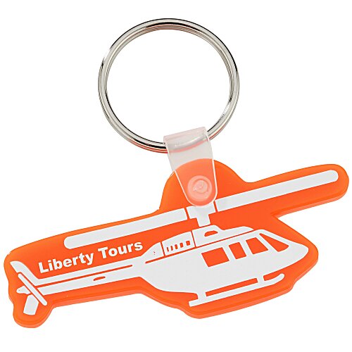 Helicopter Soft Keychain - Translucent Main Image
