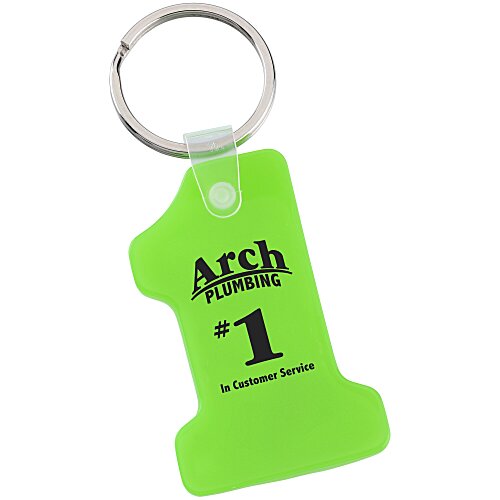 Number One Soft Keychain - Translucent Main Image
