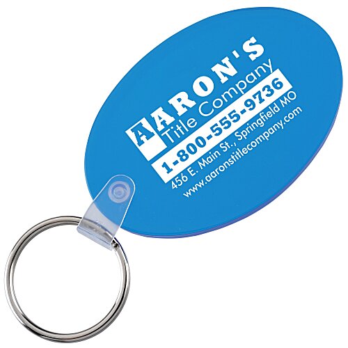 Oval Soft Keychain - Translucent Main Image