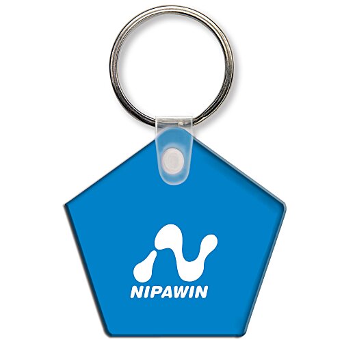 Pentagon Soft Keychain - Translucent Main Image