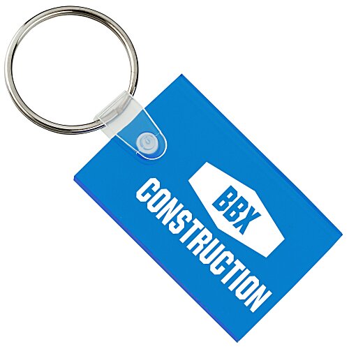 Small Rectangle Soft Keychain - Translucent Main Image