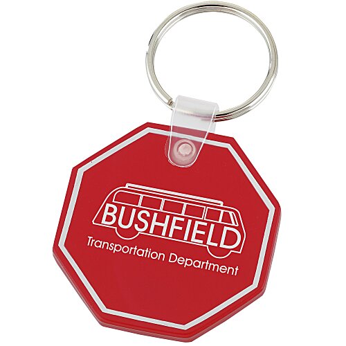 Stop Sign Soft Keychain - Translucent Main Image