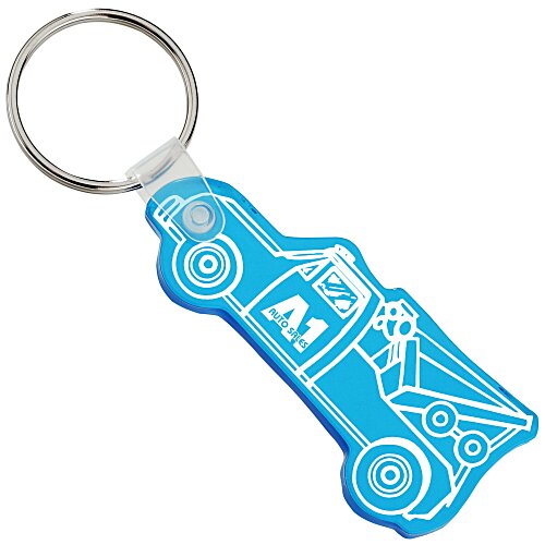 Tow Truck Soft Keychain - Translucent Main Image