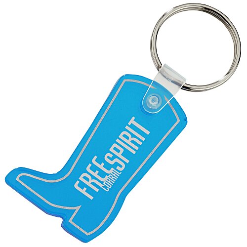 Western Boot Soft Keychain - Translucent Main Image