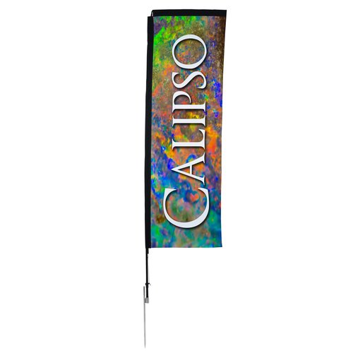 Outdoor Rectangular Sail Sign - 10 feet - One Sided Main Image