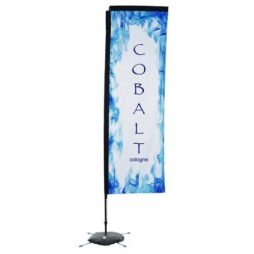 Indoor Rectangular Sail Sign - 10 feet - One Sided Main Image