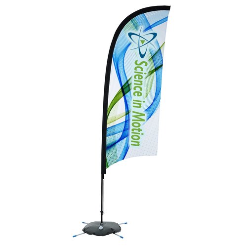 Indoor Razor Sail Sign - 9 feet - One Sided Main Image