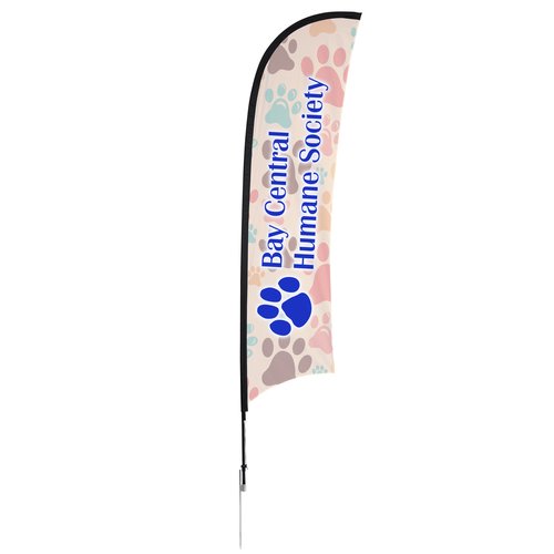 Outdoor Razor Sail Sign - 13 feet - One Sided Main Image