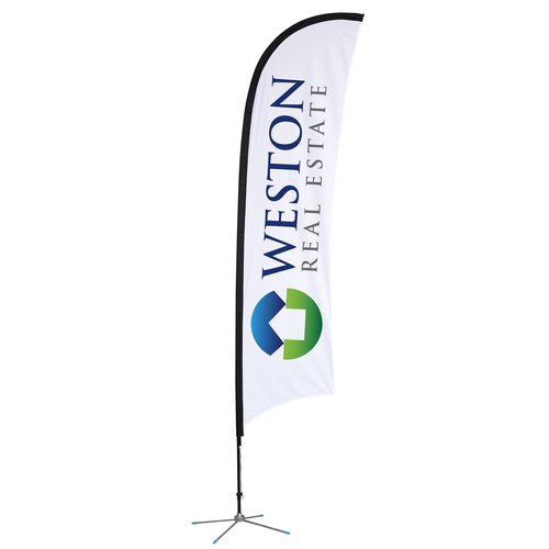 Indoor Razor Sail Sign - 13 feet - One Sided Main Image