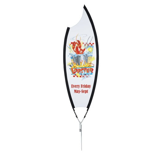 Outdoor Claw Sail Sign - 9' - One Sided Main Image