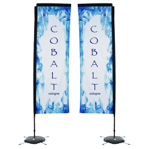 Indoor Rectangular Sail Sign - 10 feet - Two Sided Main Image