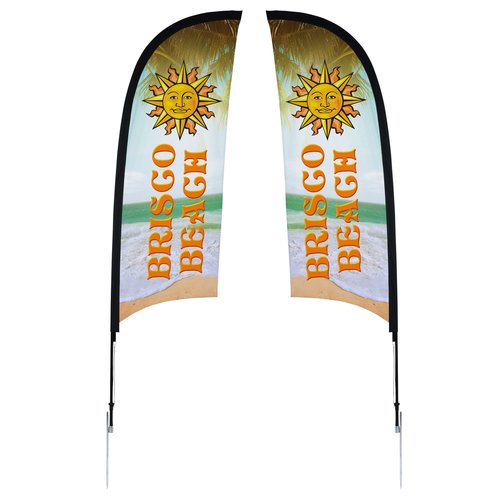 Outdoor Razor Sail Sign - 9 feet - Two Sided Main Image